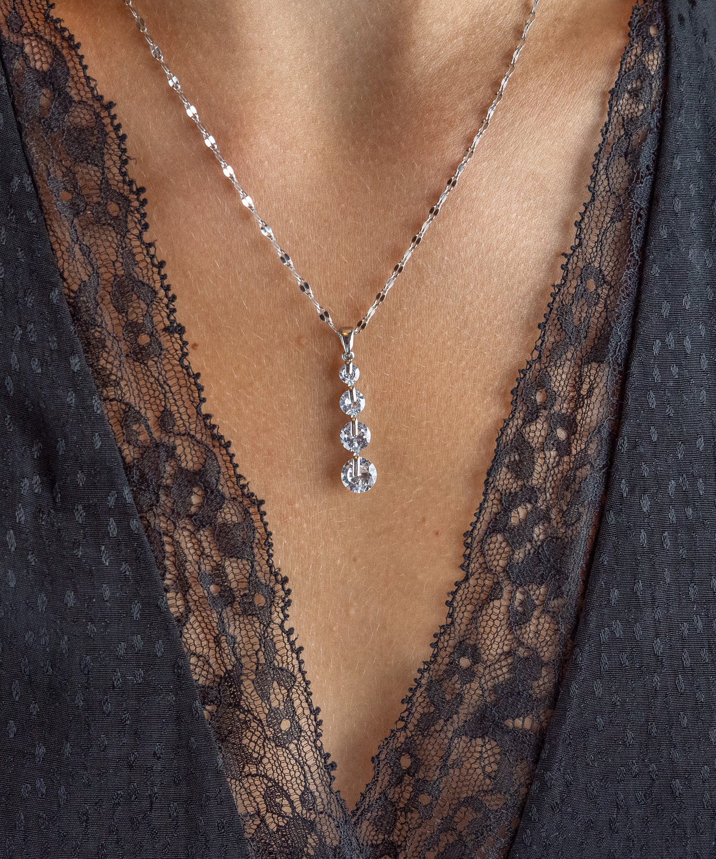 Collier Quadruple Diamants