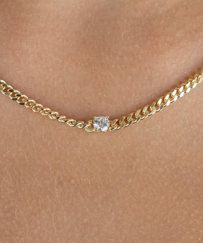 Collier Diamant Cubain