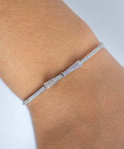 Bracelet Noeud Papillon Argent